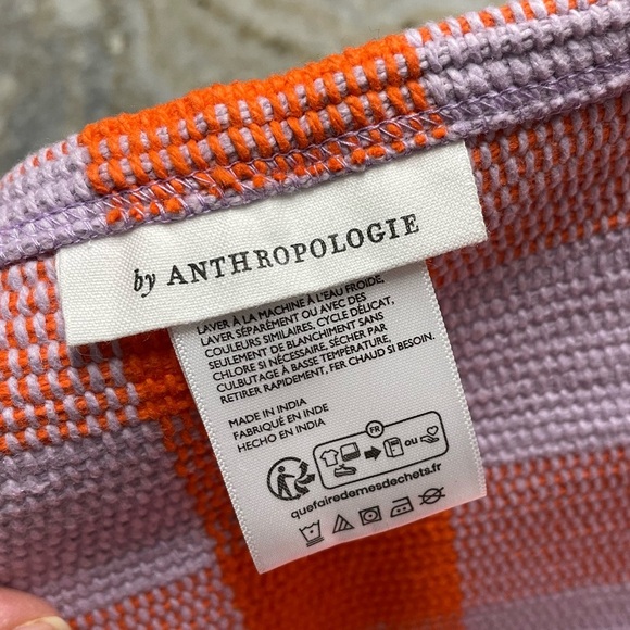 Anthropologie Helana Woven Gingham Placemat 19”x14” - Picture 2 of 8